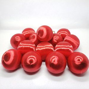 Red Round Ornaments - Pack of 15